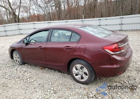 2013 Honda Civic Lx z USA, uszkodzony, nr VIN 2HGFB2F55DH563437